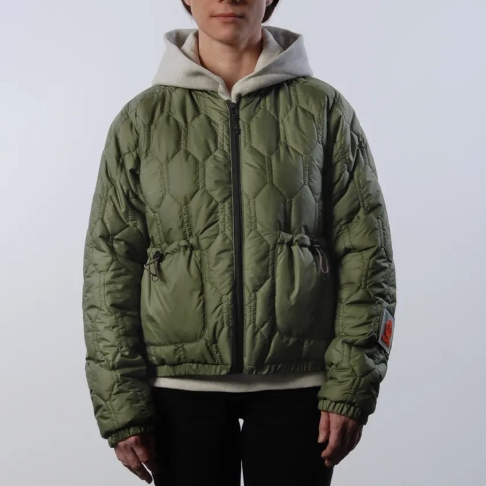 Kanuk Army Green Quilted Puffer Jacket